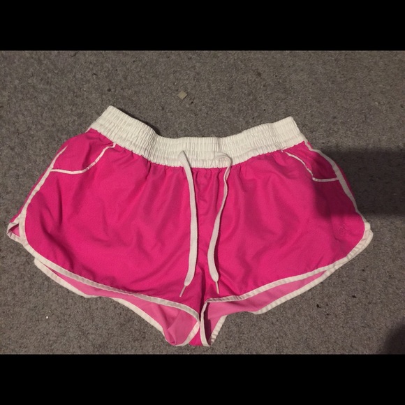 Pink swim shorts