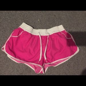 Pink swim shorts