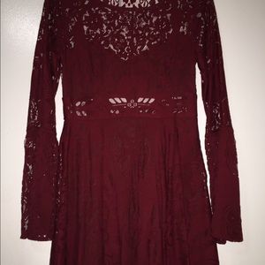 Free People Lace and Cutout Dress