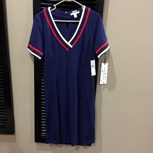 Tommy Hilfiger navy 10 dress w/red detail OBO