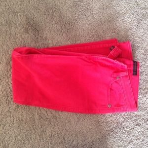 Rock and Republic red skinny ankle jeans