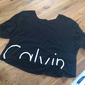 Calvin klein cropped tee