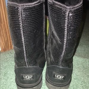 Black sparkle UGGS size 11 only worn twice