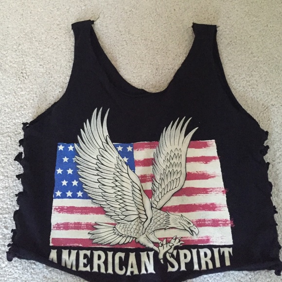 Forever 21 American flag shirt