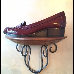 !NEW! Ralph Lauren Red Patent Leather Loafers Sz10