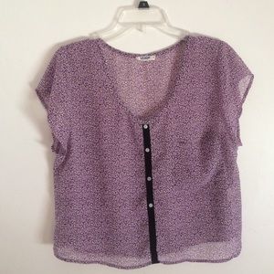 Garage sheer cheetah shirt