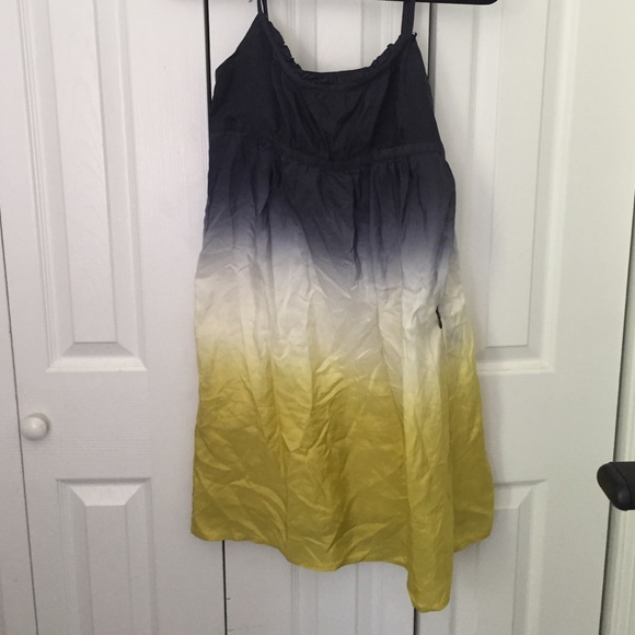 Tie dye blue to yellow dress from Ann Taylor Loft