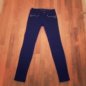 Bullhead Black Studded skinny jeans