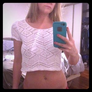White Crop Top