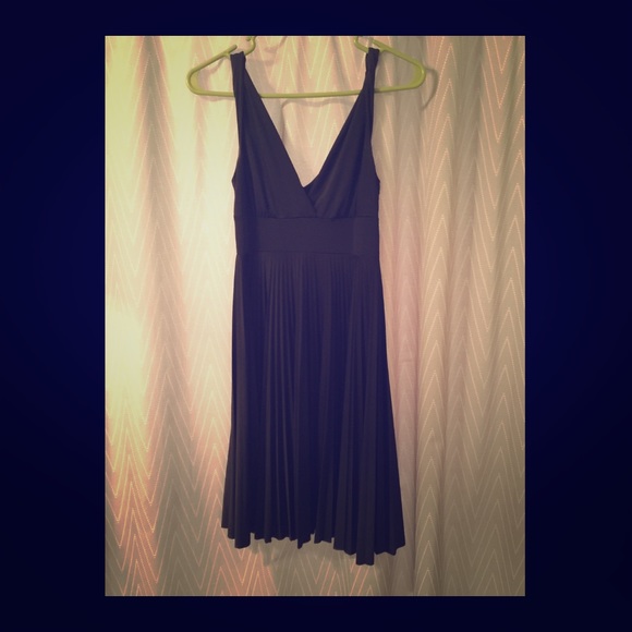 Black silky dress size small