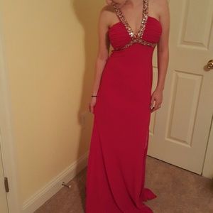 Red gown