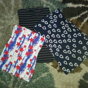 Set of billabong tubetops