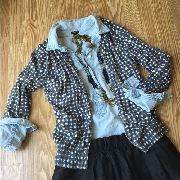 J Crew 3/4 sleeve sweater