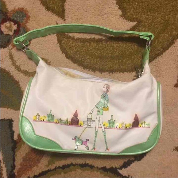 Decorative Green Vintage Like Purse