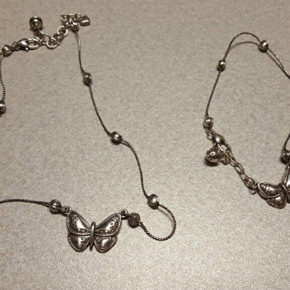 Brighton butterfly necklace and anklet