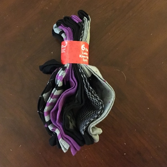 6 Pairs of Knee High Socks