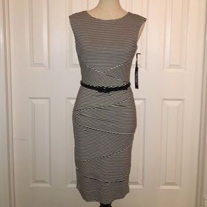 Black and White Striped Dress