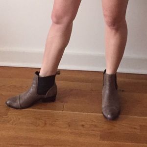 Tan booties