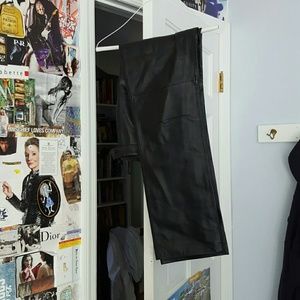 All black leather pants!