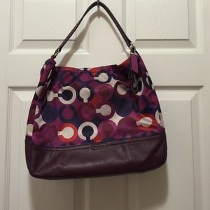 Coach multi colored hobo