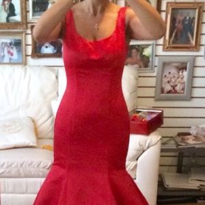 Beautiful red evening gown