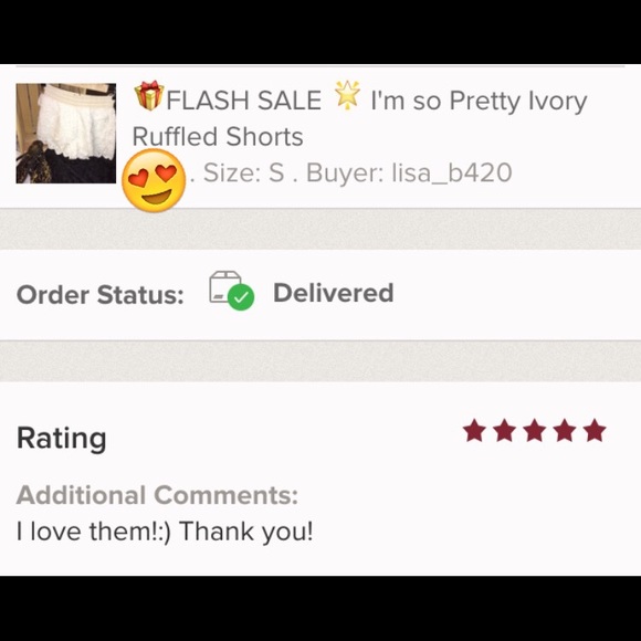 5🌟 RATED I'm so Pretty Ivory Ruffled Shorts - Picture 4 of 4