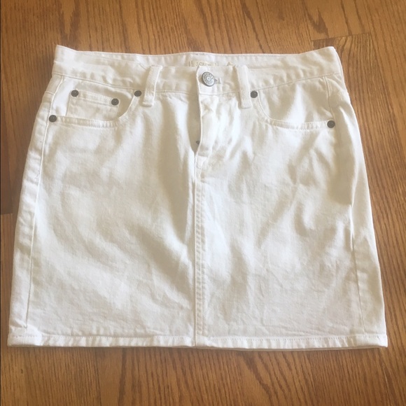 White denim j crew skirt - Picture 3 of 4
