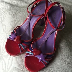 Coach 'Jennifer' heels in purple and magenta