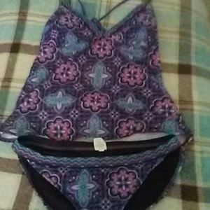 Two piece bathing suit sz lrg xhiliration