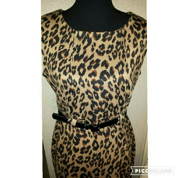 Leopard print dress size 10
