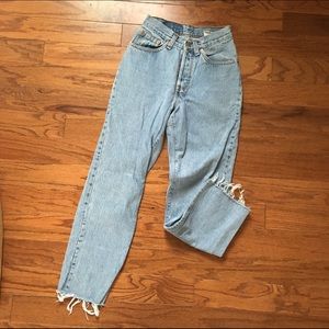 Size 24 vintage 501's Levis high waisted denim