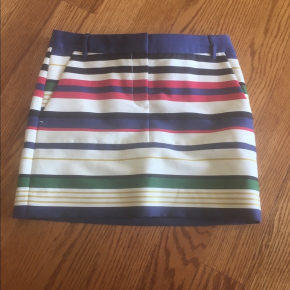 Jcrew striped skirt, size 0, NWOT - Picture 2 of 3