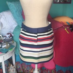 Jcrew striped skirt, size 0, NWOT