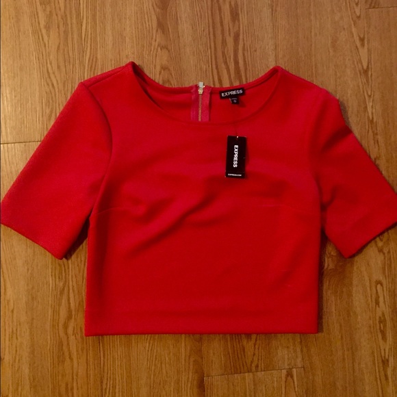 Red Cropped Top | Express | Never Been Worn!