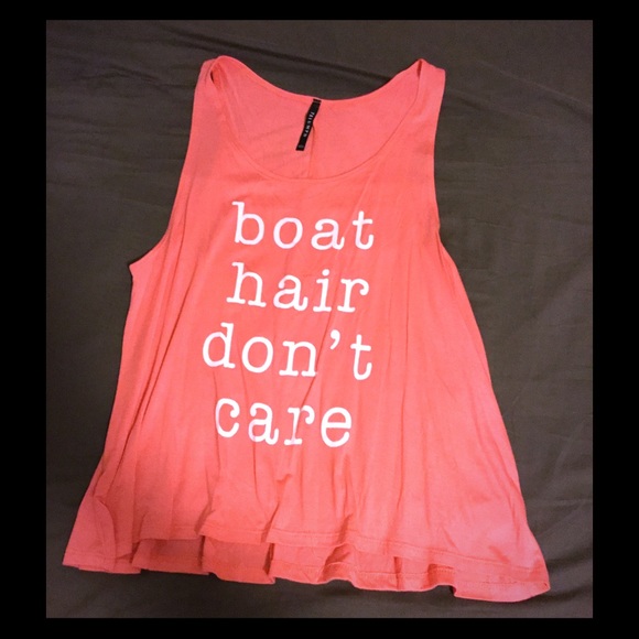Boat hair don't care. Boutique tank top. New!