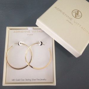 Sexy New gold hooPs 14 k earrings.