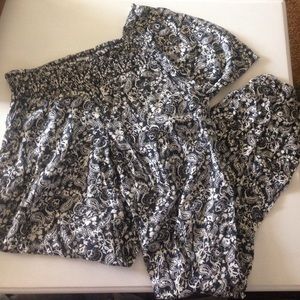 Billabong elastic waist, wide leg, beach pants