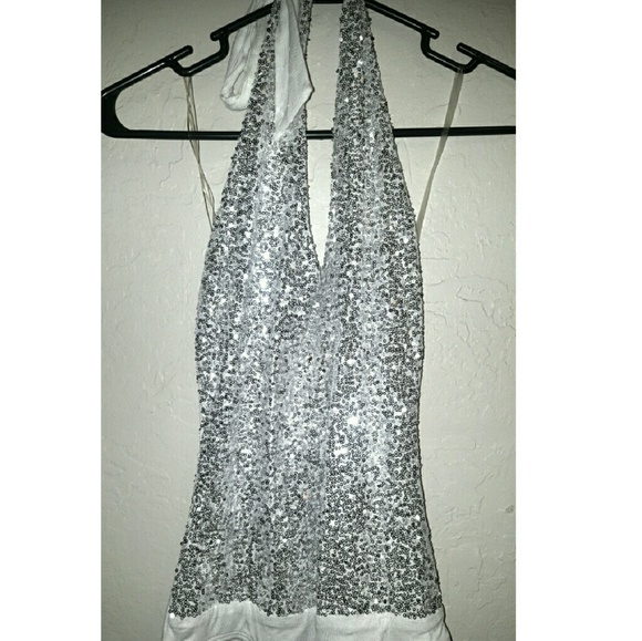 Sequin Bodysuit Halter One Piece