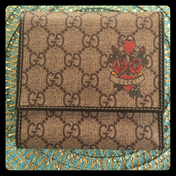 Authentic Gucci Tattoo Wallet