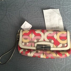 Multicolored Coach Wallet/Wristlet