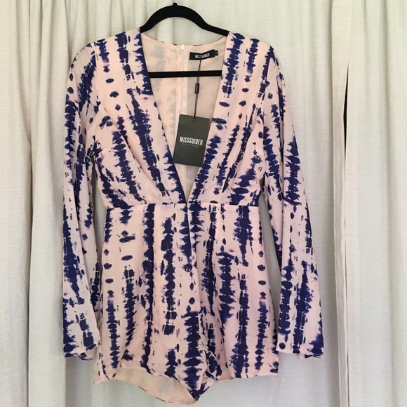 MISSGUIDED low neck romper