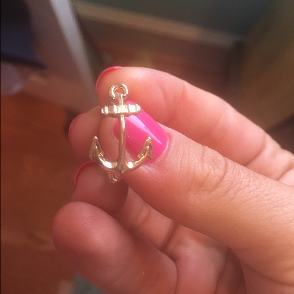 Gold plated anchor ring - Picture 2 of 2