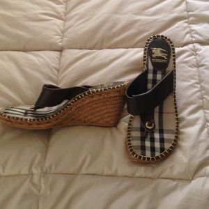 Burberry Wedge Sandals