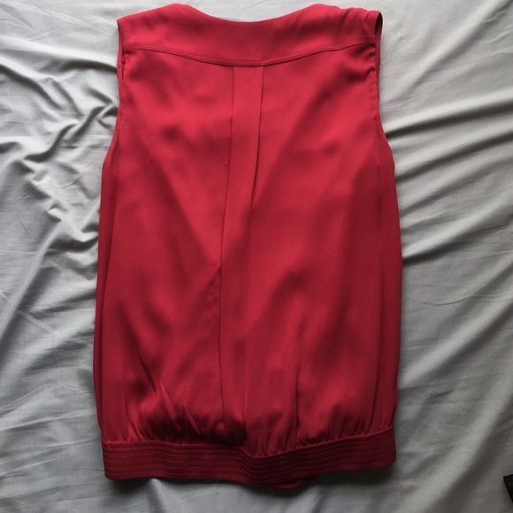 Sold DVF silk sleeveless top (reddish/maroon) - Picture 3 of 4