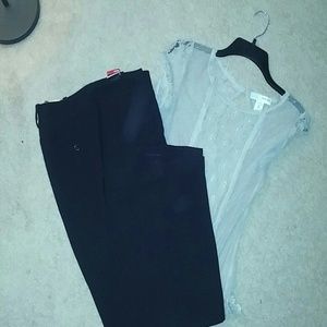 Black three pocket trouser 100% polyester & lined