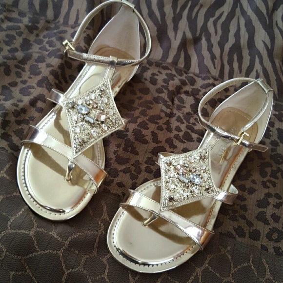 Gianni Binni Gold Sandals