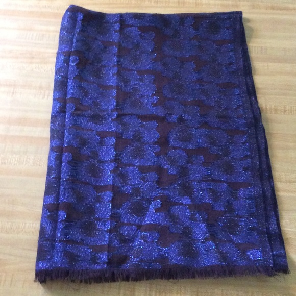 Purple and blue scarf
