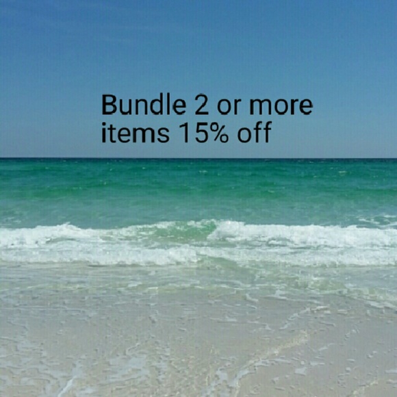 Bundle 2 or more items for 15% discount.
