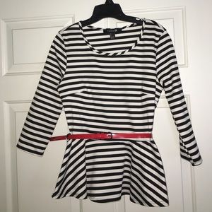 Forever 21 peplum top with belt