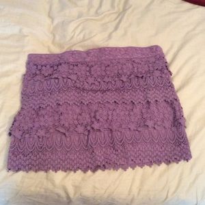 AE Lavender Lace Miniskirt